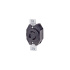 Leviton Conector de Media Vuelta, 20A, 125 - 250V, Negro  1