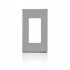 Leviton Placa de Pared sin Tornillos, Decorativa, Gris  1