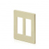 Leviton Placa de Pared 80309-SI, 2 Puertos, Marfil  2