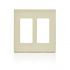 Leviton Placa de Pared 80309-ST, 2 Puertos, Almendra Claro