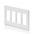 Leviton Placa para Pared 80312-0SW, 4 Puertos, 1 Pieza, Blanco - Imagen adicional 1