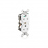 Leviton Tomacorriente 8200-W, 2 Enchufes, 125V, 15A, Blanco  1