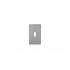 Leviton Placa para Pared 84001-A40, 1 Puerto, 1 Pieza, Plata