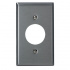 Leviton Placa para Pared 84004-40, 1 Puerto, Acero Inoxidable  1
