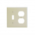 Leviton Placa de Pared 86005, 3 Puertos, Marfil