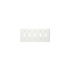 Leviton Placa de Pared 88023, 5 Puertos, Blanco  1
