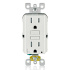 Leviton Tomacorriente AFTR1-00W, 2 Enchufes, 125V, 15A, Blanco  3