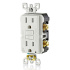 Leviton Tomacorriente AFTR1-00W, 2 Enchufes, 125V, 15A, Blanco  4