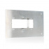 Leviton Brida de Montaje Empotrado para Leviton Serie B BSURG-FLG, 1 Puerto, 1 Pieza, Plata - Imagen adicional 1