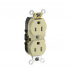 Leviton Tomacorriente CR015-I, 2 Enchufes, 125V, 15A, Marfil  1