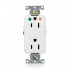 Leviton Tomacorriente D8200-IGW, 2 Enchufes, 125V, 15A, Blanco  1
