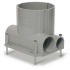 Leviton Caja Redonda para Piso FBBOX-0GY, Gris
