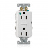 Leviton Tomacorriente GFNT1-HGW, 2 Enchufes, 125V, 15A, Blanco - Imagen adicional 1