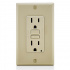 Leviton Tomacorriente GFNT1-I, 2 Enchufes, 125V, 15A, Marfil