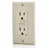 Leviton Tomacorriente GFNT1-T, 2 Enchufes, 125V, 15A, Almendra - Imagen adicional 1