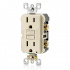Leviton Tomacorriente GFNT1-T, 2 Enchufes, 125V, 15A, Almendra - Imagen adicional 3