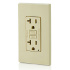 Leviton Tomacorriente GFNT2-I, 2 Enchufes, 125V, 20A, Marfil