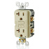 Leviton Tomacorriente GFNT2-I, 2 Enchufes, 125V, 20A, Marfil - Imagen adicional 2