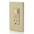 Leviton Tomacorriente GFSW1-I, 1 Enchufe + 1 Apagador, 125V, 15A, Marfil - Imagen adicional 3