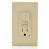 Leviton Tomacorriente GFSW1-I, 1 Enchufe + 1 Apagador, 125V, 15A, Marfil - Imagen adicional 2