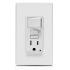 Leviton Tomacorriente GFSW1-W, 1 Enchufe + 1 Apagador, 125V, 15A, Blanco  3