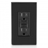 Leviton Tomacorriente GFTR1-E, 2 Enchufes, 125V, 15A, Negro  1