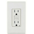 Leviton Tomacorriente GFTR1-W, 2 Enchufes, 125V, 15A, Blanco  1