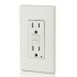Leviton Tomacorriente GFTR1-W, 2 Enchufes, 125V, 15A, Blanco  2