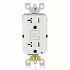 Leviton Tomacorriente GFTR2-W, 2 Enchufes, 125V, 20A, Blanco - Imagen adicional 2