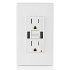 Leviton Tomacorriente GUSB1-00W, 2 Enchufes, 125 V, 15 A, Blanco  1