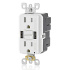 Leviton Tomacorriente GUSB1-00W, 2 Enchufes, 125 V, 15 A, Blanco  4