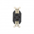 Leviton Tomacorriente Industrial LEV-2460, 1 Enchufe, Nema L20-20R, 600V, 20A, Negro  1