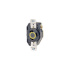 Leviton Tomacorriente Industrial LEV-2610, 1 Enchufe, NEMA L5-30R, 125V, 30A, Negro  1