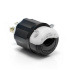 Leviton Clavija de Media Vuelta, 30A, 480V, Negro/Blanco  2