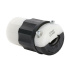 Leviton Conector de Media Vuelta, 30A, 250V, Nema L6-30R, Negro/Blanco  2