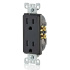 Leviton Tomacorriente T5325-E, 2 Enchufes, 125V, 15A, Negro  2