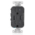 Leviton Tomacorriente T5632-00E, 2 Enchufes, 2x USB, 125V, 15A, Negro  1