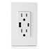 Leviton Tomacorriente T5633-00W, 2 Enchufes, 1x USB-A, 1x USB-C, 125V, 15A, Blanco  3