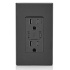 Leviton Tomacorriente Industrial T5635-00E, 2 Enchufes + 2 USB-C, 125V, 15A, Negro  3
