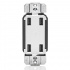 Leviton Tomacorriente USB4P-W, 4x USB-A, 125V, 4.2A, Blanco  1