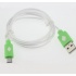 LevyDal Cable USB A Macho - Micro USB B Macho, 1 Metro, Verde  1