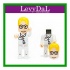Memoria USB LevyDal Doctor Lego, 16GB, USB 2.0, Blanco/Amarillo  1