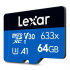 Memoria Flash Lexar LMS0633064G-BNNNG, 64GB MicroSD UHS-I Clase 10  1