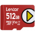 Memoria Flash Lexar Play, 512GB MicroSDXC UHS-I Clase 10