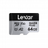Memoria Flash Lexar Professional Silver Plus, 64GB MicroSDXC UHS-I Clase 3