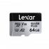 Memoria Flash Lexar Professional Silver Plus, 64GB MicroSDXC UHS-I Clase 3 - Imagen adicional 1