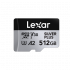 Memoria Flash Lexar Silver Plus, 512GB MicroSDXC UHS-I Clase U3