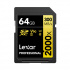 Memoria Flash Lexar Professional, 64GB SDHC UHS-II Clase 10