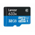 Memoria Flash Lexar 633x, 32GB MicroSDHC UHS-I Clase 10, con Adaptador  3