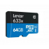 Memoria Flash Lexar 633x, 64GB MicroSDXC UHS-I Clase 10  2